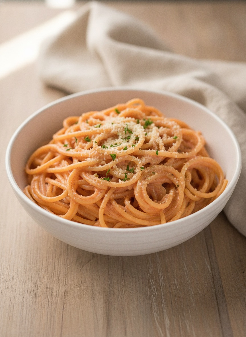 Pasta with Tomato Cream Sauce